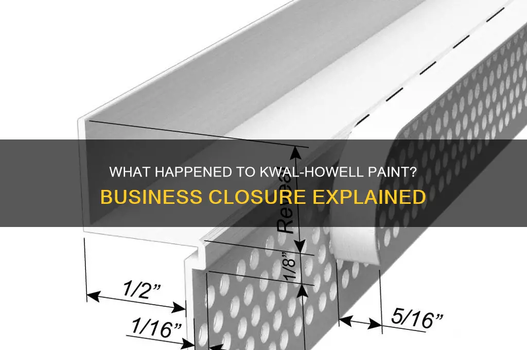 did kwal howell paint go out of business