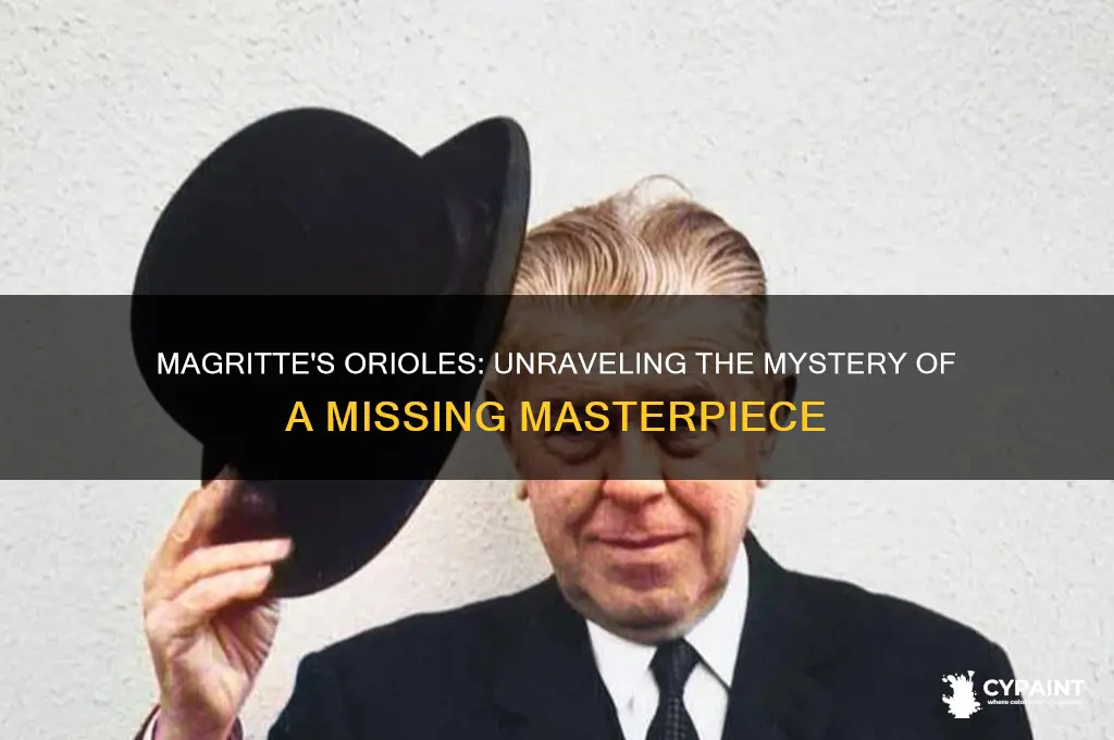 did magritte ever do a painting titled orioles