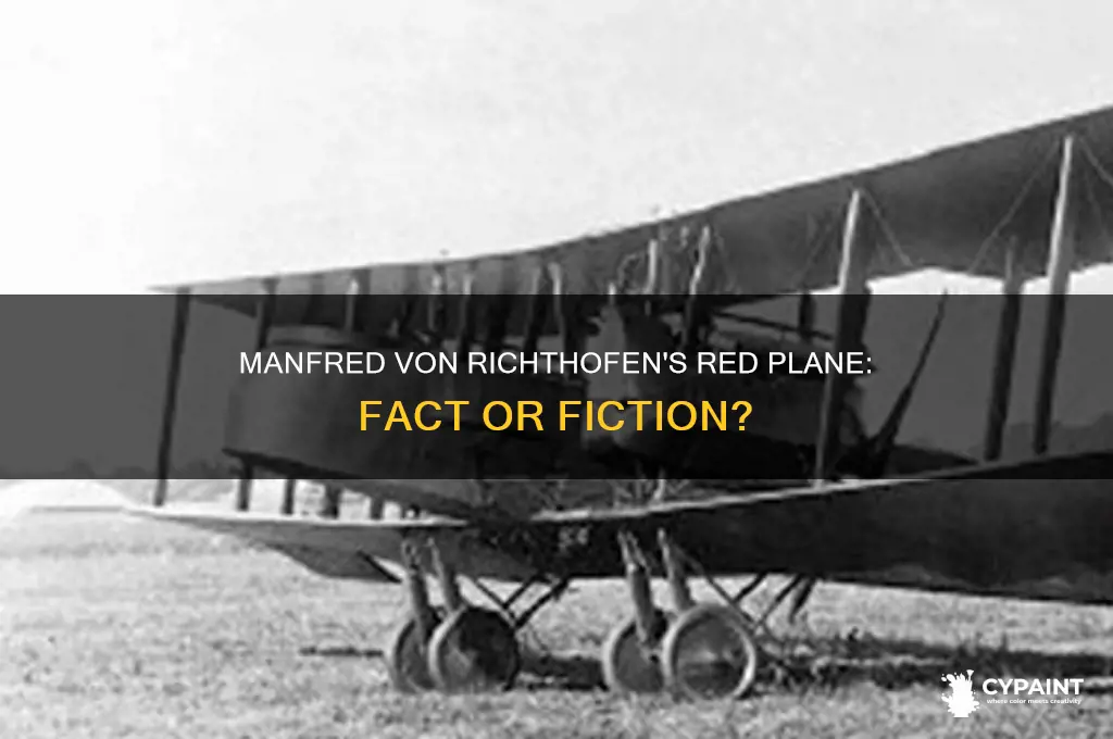 did manfred von richthofen paint his plane red