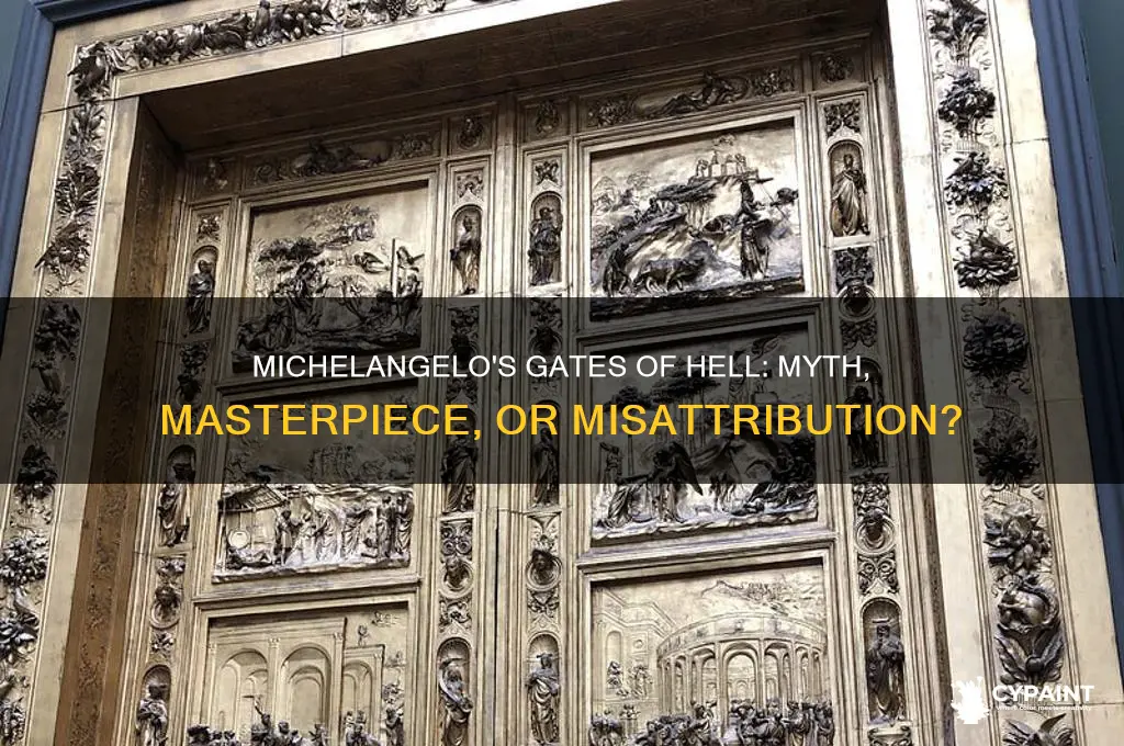 did michaelangelo paint the gates of hell