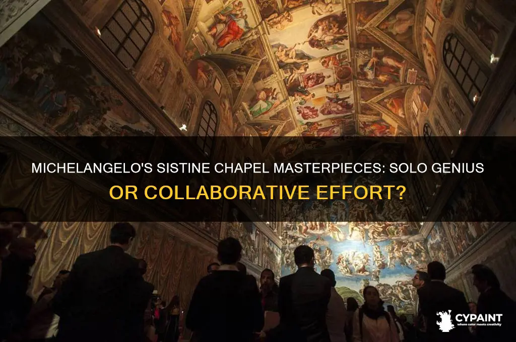 did michelangelo do all the paintings in the sistine chapel