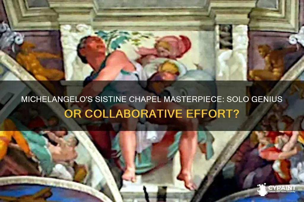 did michelangelo have help painting the sistine chapel