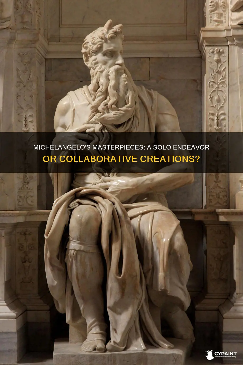 did michelangelo have other people help him with painting