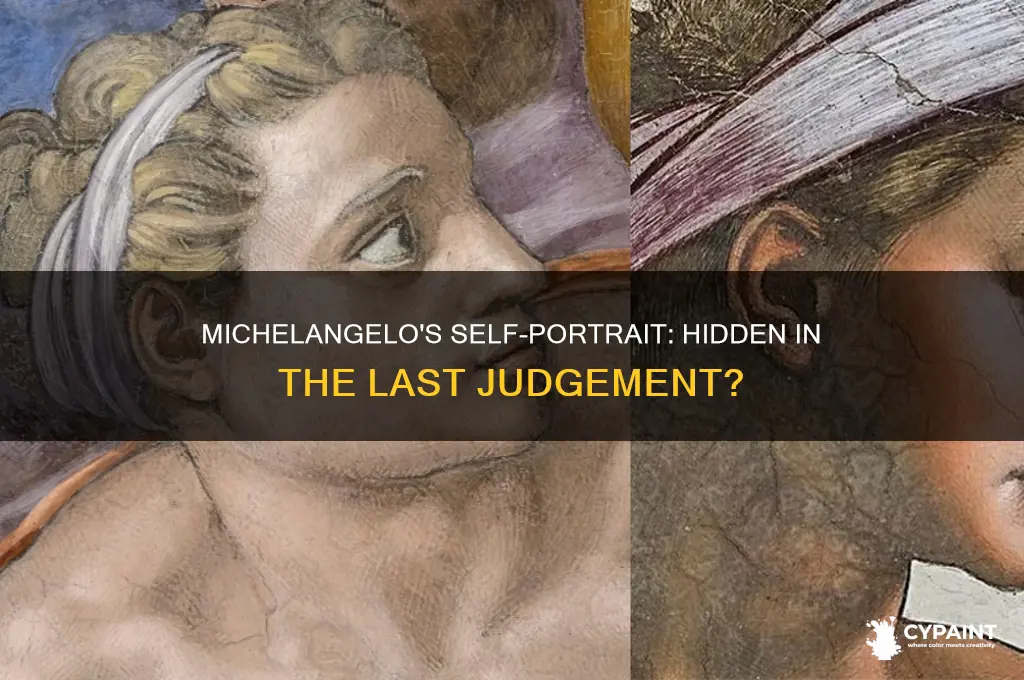 did michelangelo paint himself in the last judgement