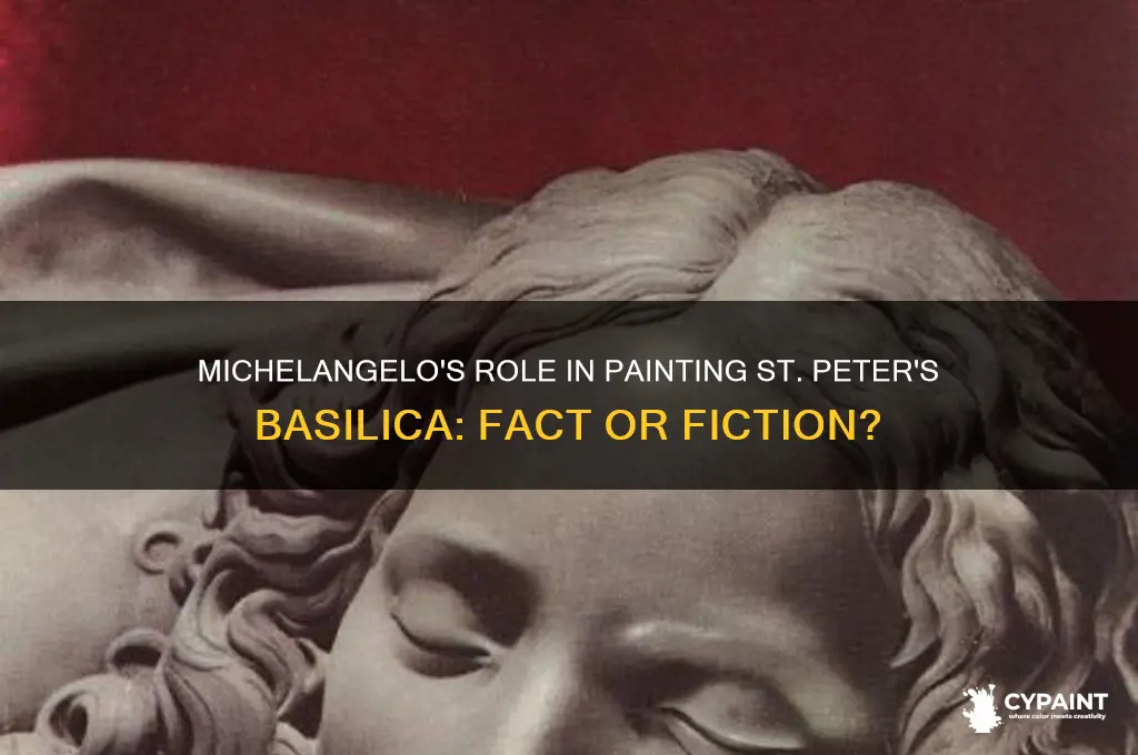 did michelangelo paint st peter