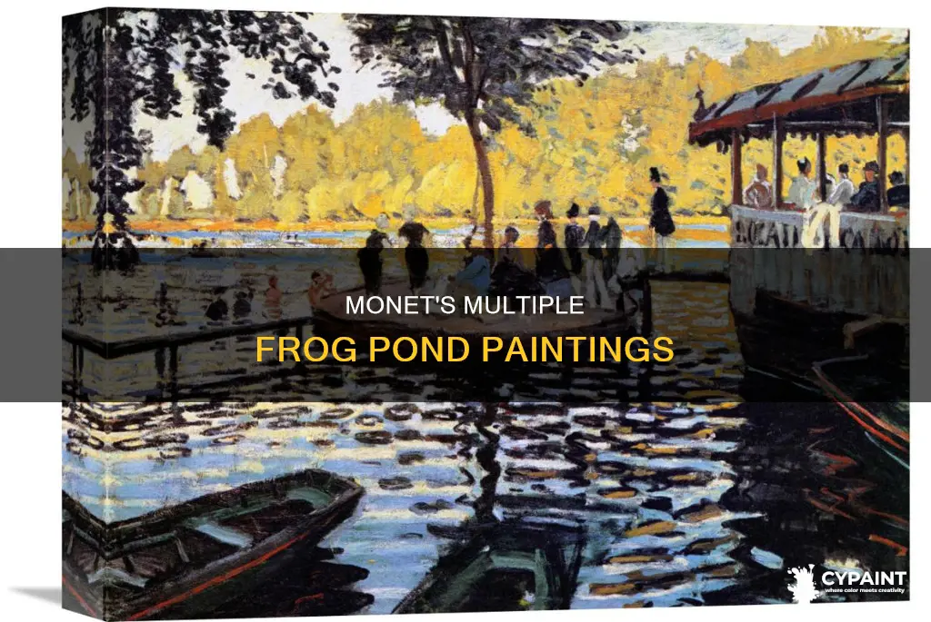 did monet paint the frog pond more than once