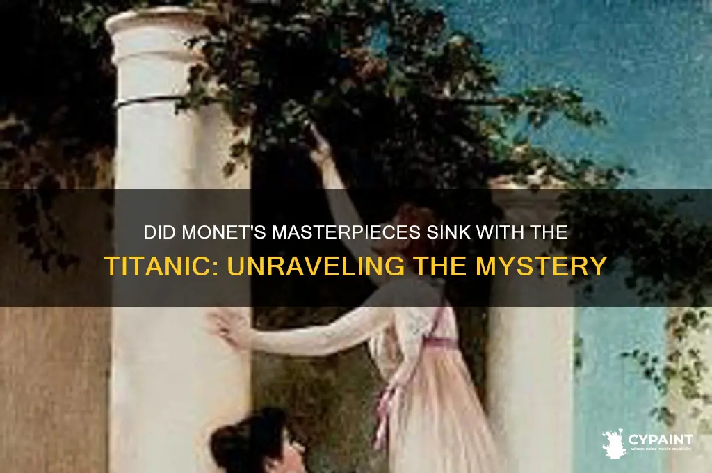 did monet paintings sink in the titanic