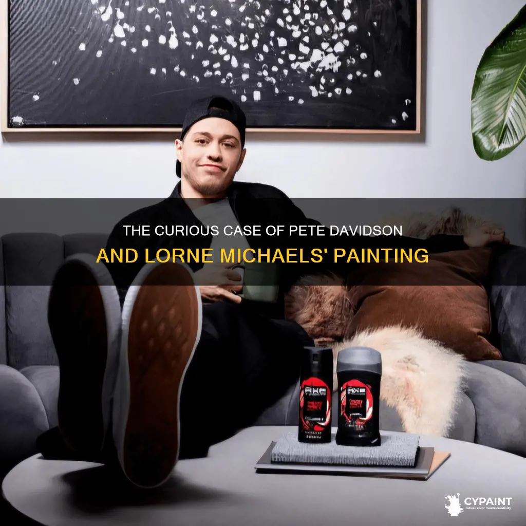 did pete davidson steal a painting from lorne michaels