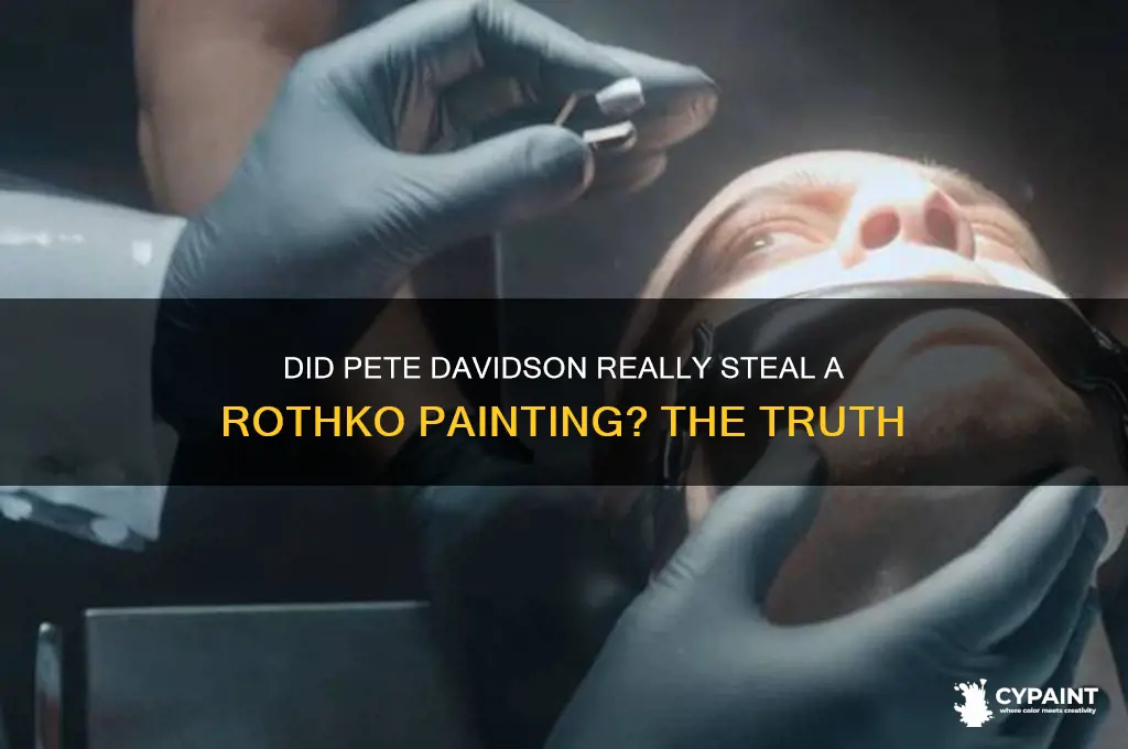 did pete davidson steal a rothko painting