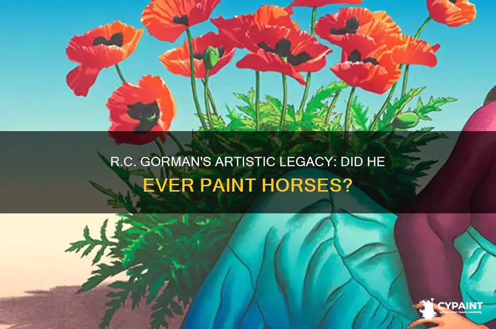 did r c gorman ever paint horses