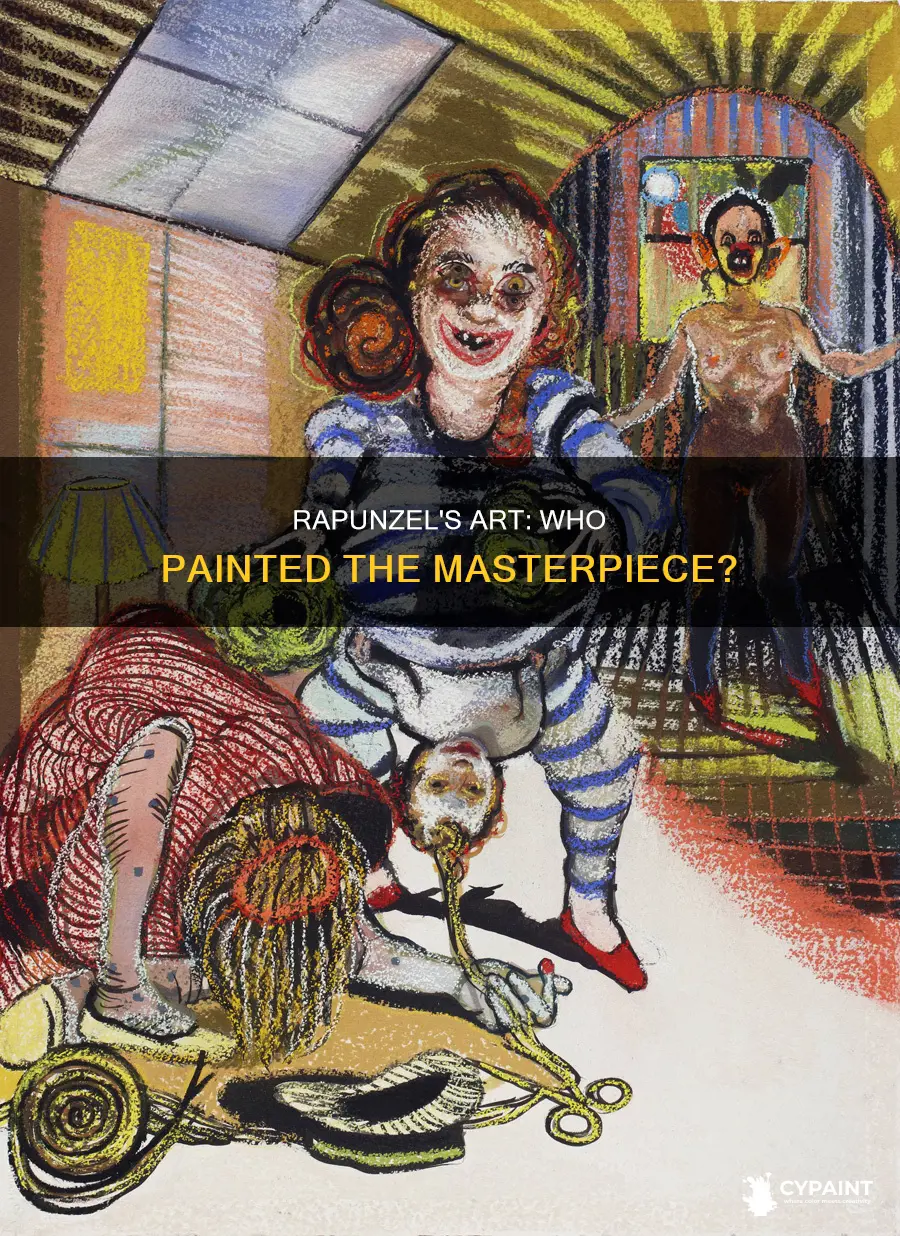 did rapunzel paint it in the grimm brothers story