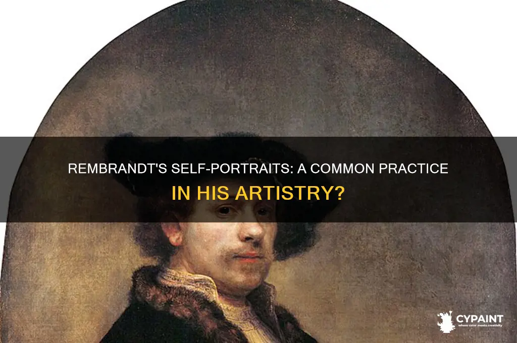 did rembrandt commonly paint himself in paintings
