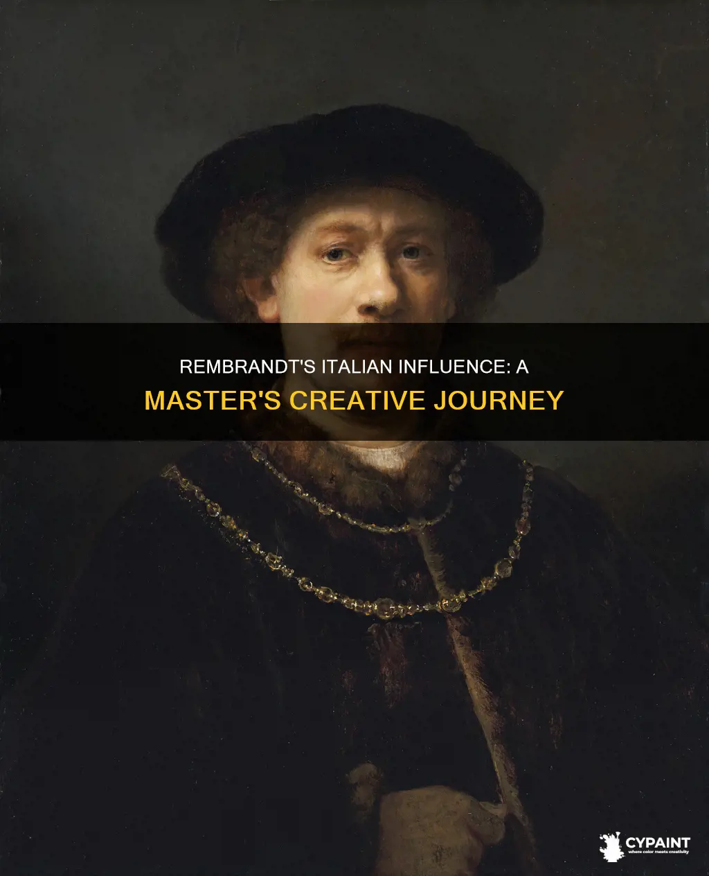 did rembrandt created most of his paintings in ital