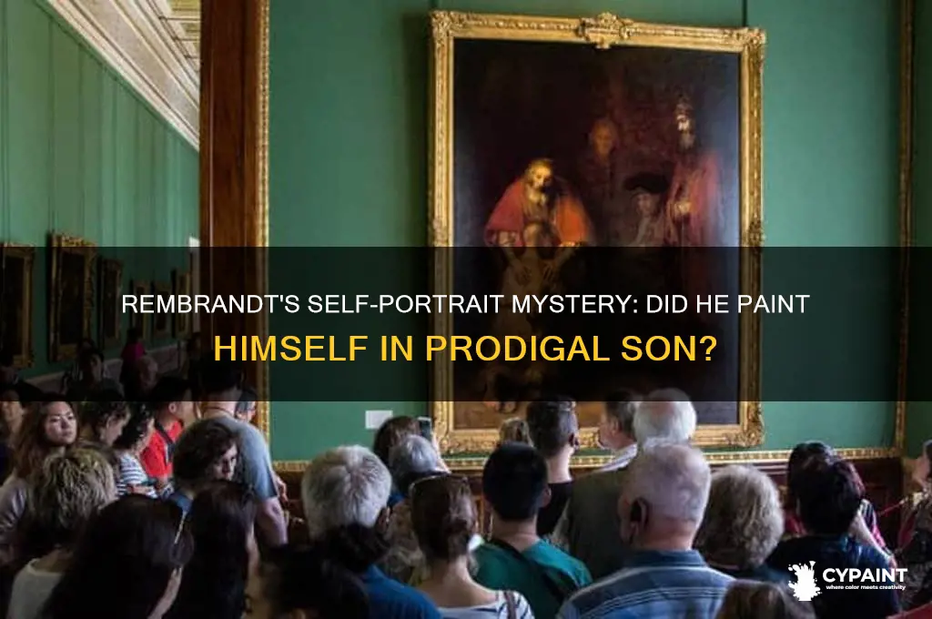 did rembrandt paint himself in prodigal son