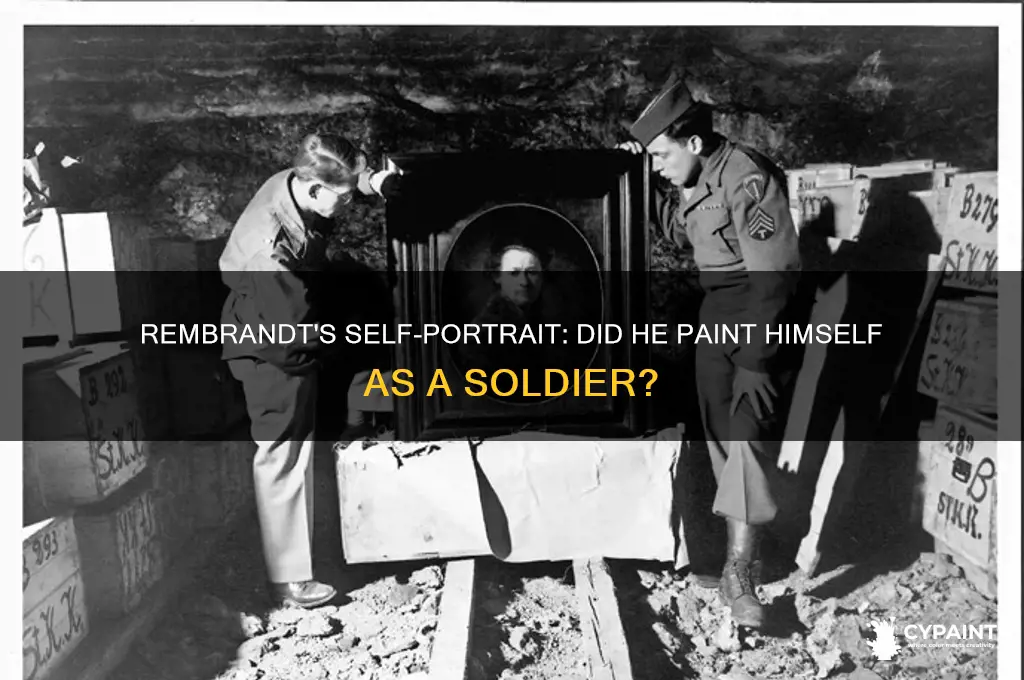did rembrant paint himself as a soldier