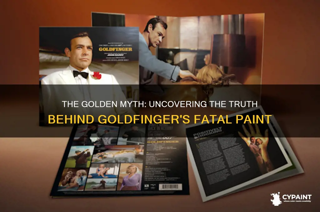 did someone die being painted for goldfinger
