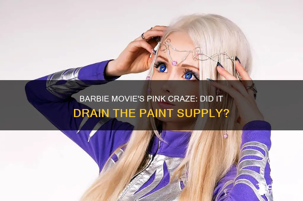 did the barbie movie cause a shortage of pink paint