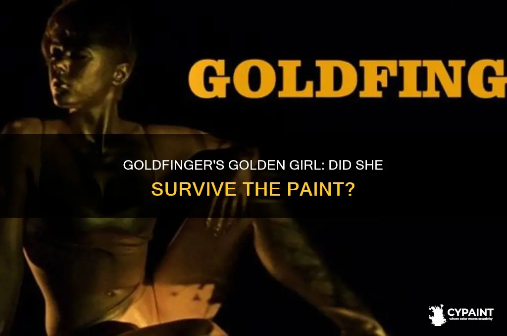 did the girl painted gold in goldfinger die