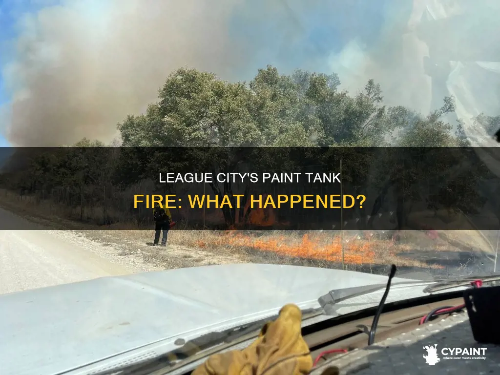 did the paint tank fire affect league city texas