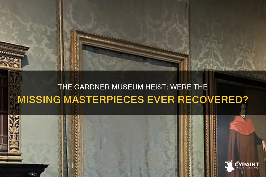 did they ever find the paintings from the gardner museum