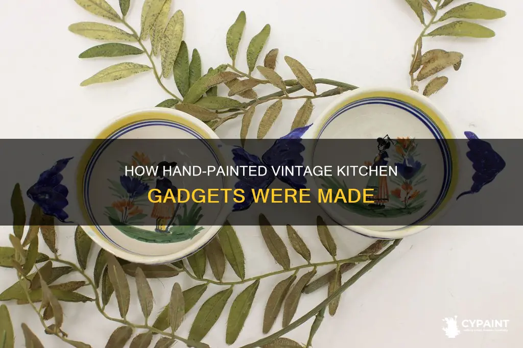 did they hand paint designs on vintage kitchen gadgets