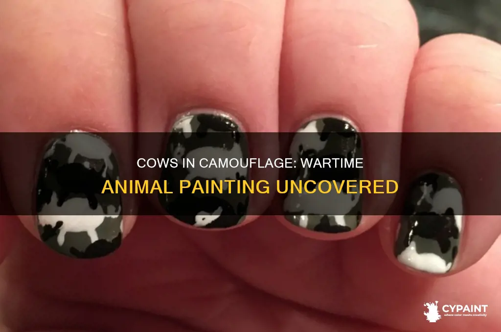 did they paint cows during the war
