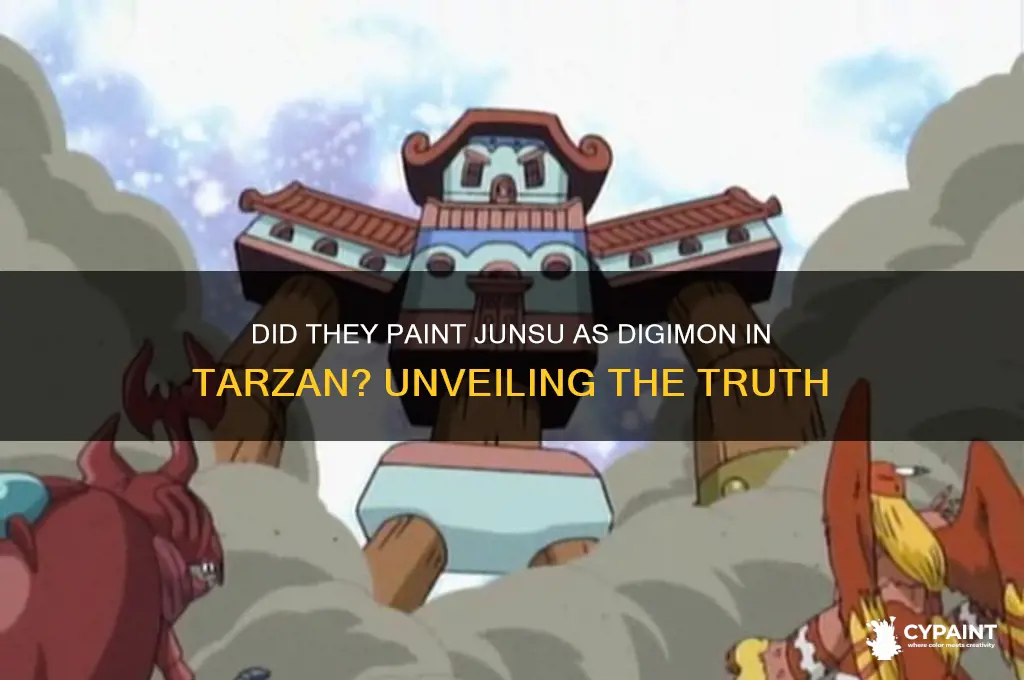 did they paint digimon junsu in tarzan