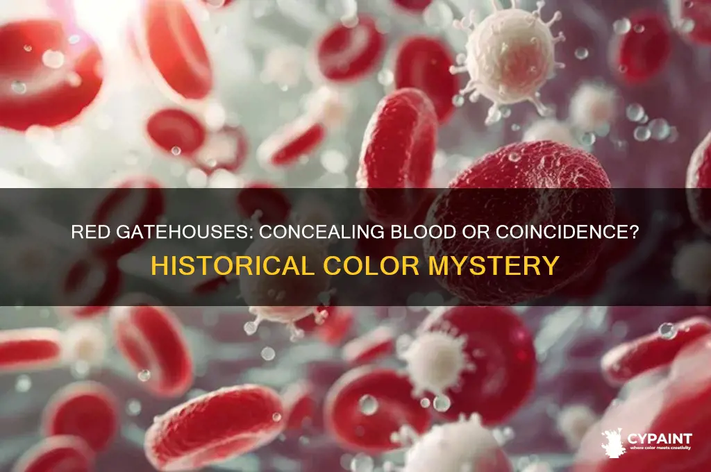 did they paint gatehouses red to mask blood