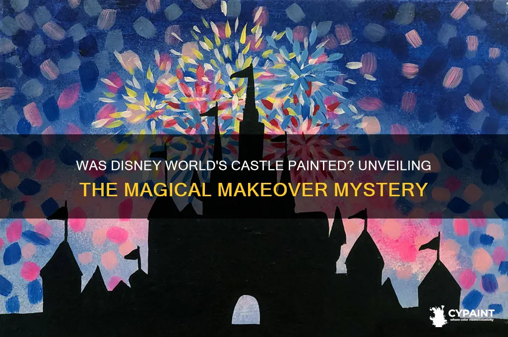 did they paint the castle at disney world