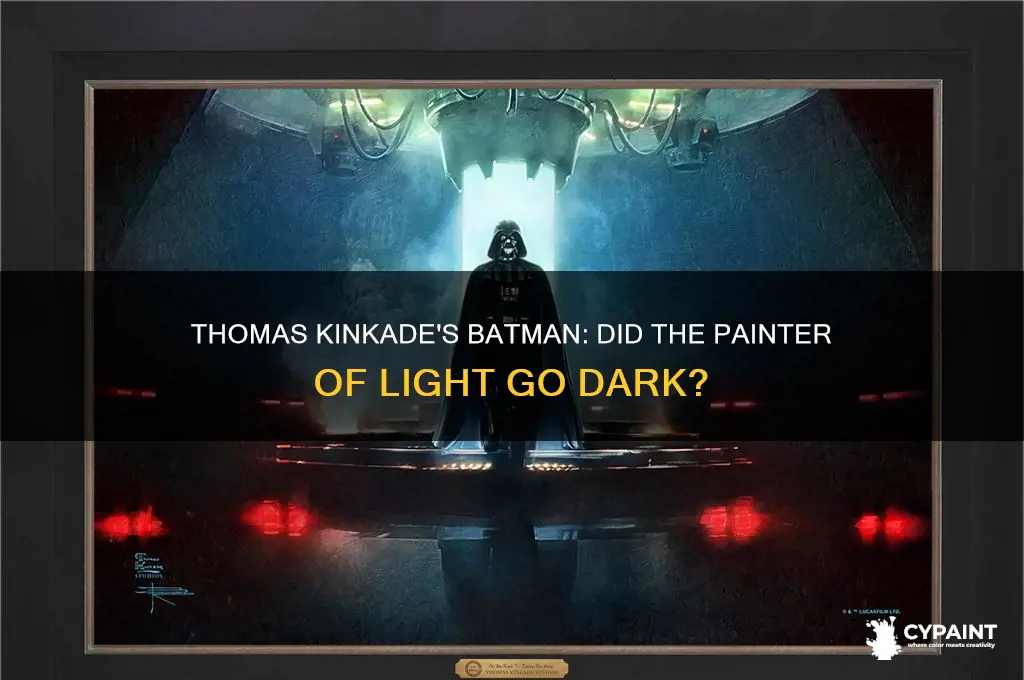 did thomas kinkade do a batman painting