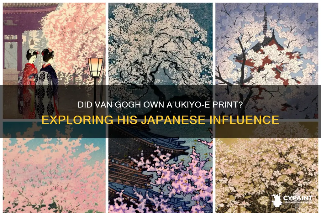 did van gogh own a ukiyoette painting