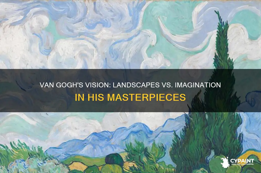 did van gogh paint from landscapes or imagination