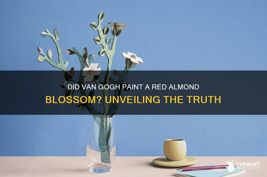 did van gogh painted a red almond blossom