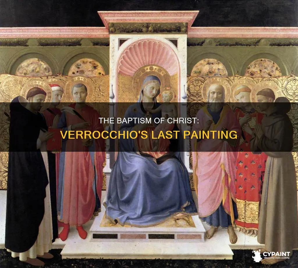 did verrocchio stop painting after the baptism of christ