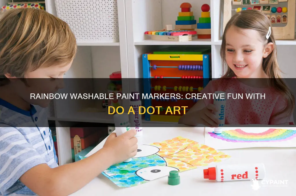 do a dot art markers 6-pack rainbow washable paint markers