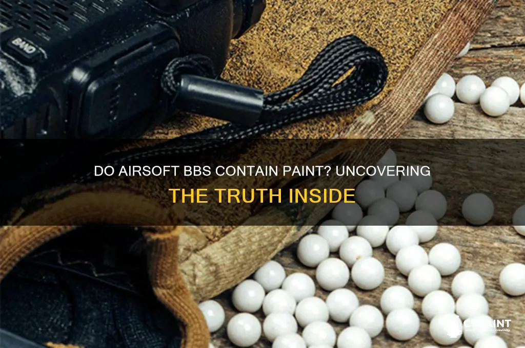 do airsoft bbs have paint in them