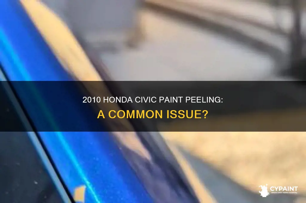 do all the 2010 civics have peeling paint