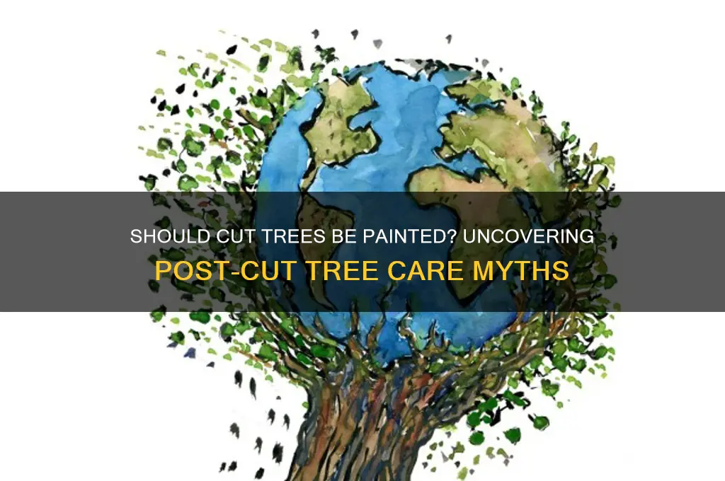 do all trees have to be painted after being cut