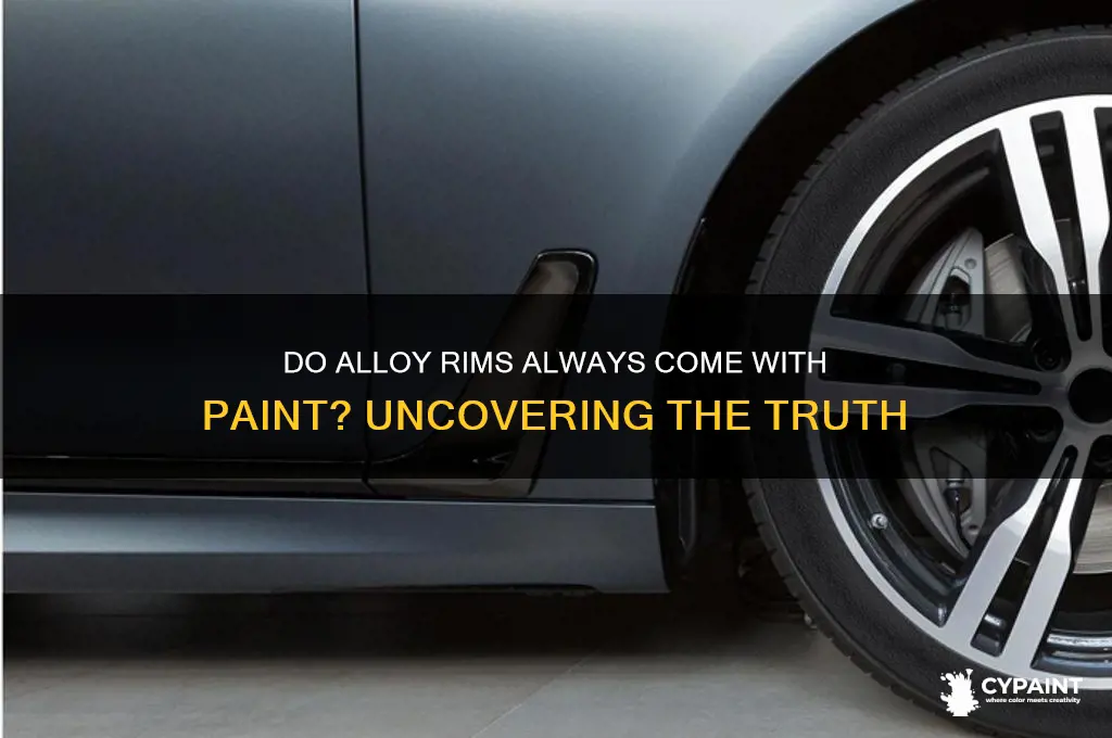 do alloy rims always have paint on them