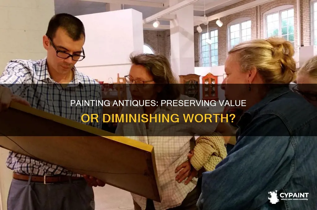 do antiques lose their value when painted