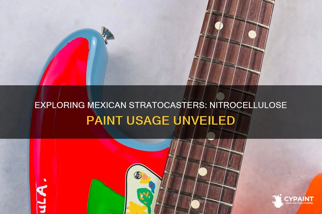 do any mexi strats have nitrocellulose paint