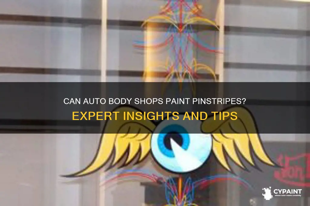 do auto body shops do paint on pinstripe
