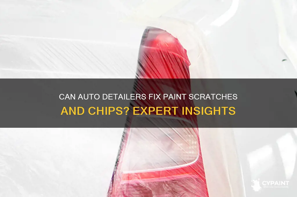 do auto detailers repair paint scratches and chips