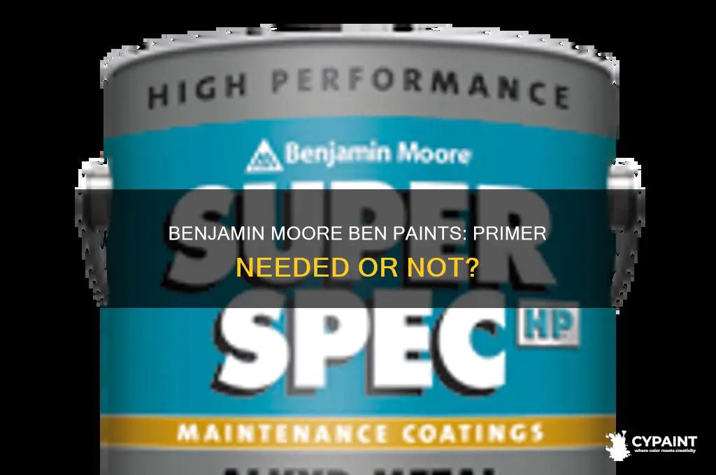 do benjamin moore ben paints require a primer