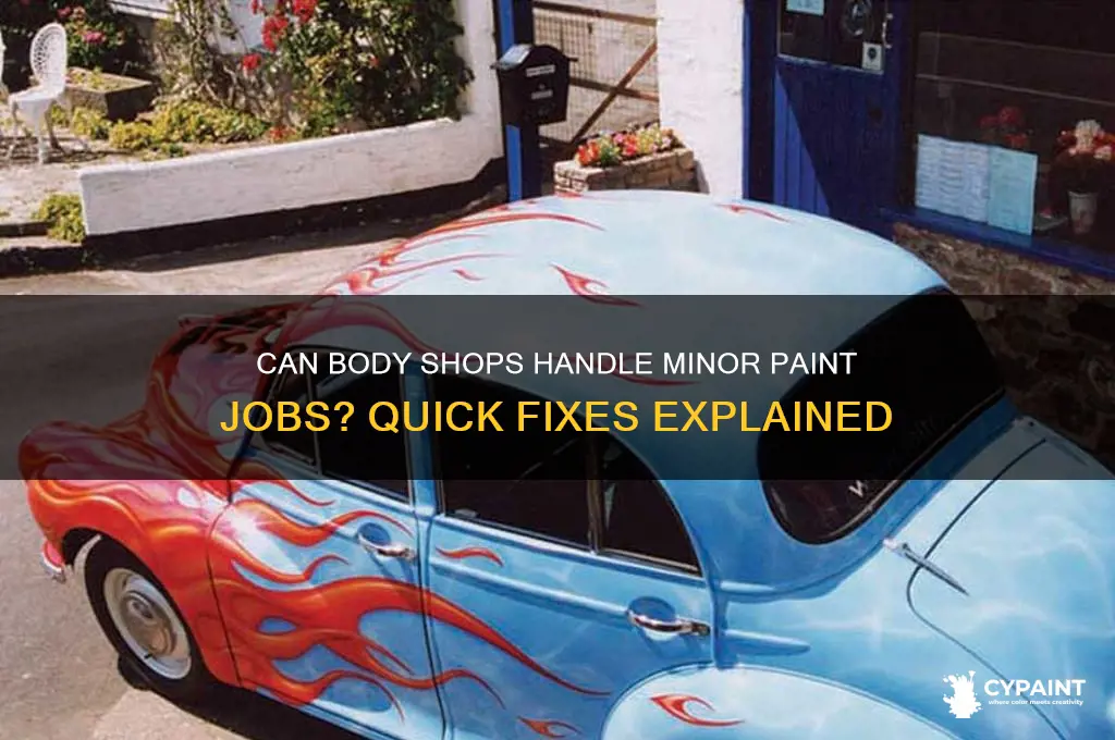 do body shops offer minor paint job