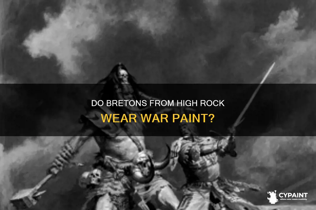 do bretons from high rock wear war paint