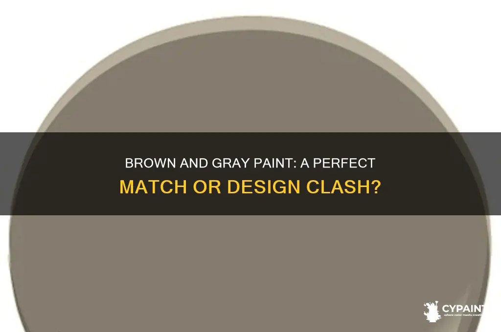 do brown and gray paint go together