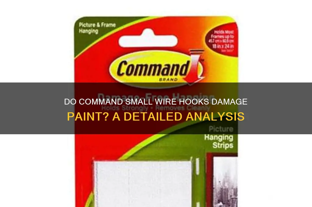 do command small wire hooks damage paint