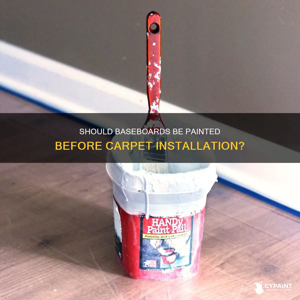 do contractors pull back carpet when they paint baseboards
