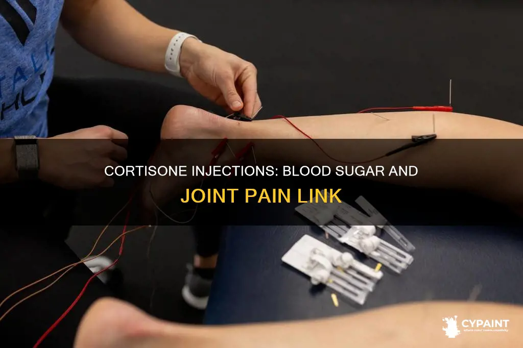 do cortisone injections for joint paint raise blood sugar